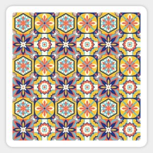 Azulejo #13- vector Portuguese Moorish pattern Sticker